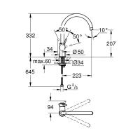 31535000 BAU CLASSIC EVYE BATARYASI - GROHE