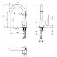 BİEN  LEO KISA KONİK LAVABO BATARYASI  BL31061104