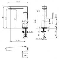 BİEN  PRUVA YANDAN KOLLU LAVABO BATARYASI KROME BL11067102