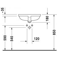 DURAVIT Starck 3 Tezgahaltı Lavabo 49 cm 0305490000