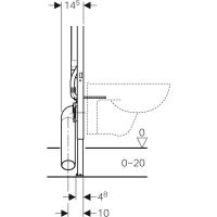 GEBERIT Gömme Rezervuar Sigma 8 cm (2016) Duofix 111.796.00.1