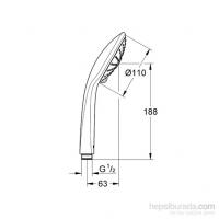 GROHE Euphoria 110 Massage El Duşu 3 Akışlı 27221000