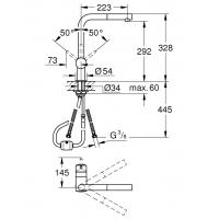 Grohe Minta Tek Kumandalı Eviye Bataryası 32168000