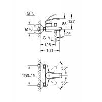 Grohe Eurosmart Banyo Bataryası 33300002