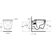 Ideal Standard Concept Asma Klozet 10CN02002+Kapak E791701