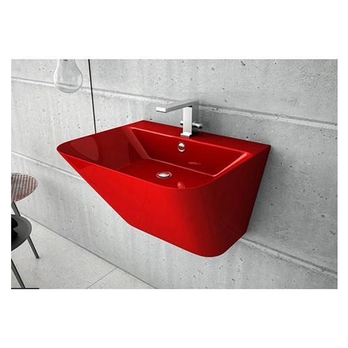 100604 - 105 MOENA 55X45 MONOBLOK LAVABO KIRMIZI - LUCCO