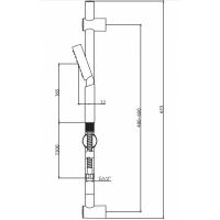 NSK Basics 5 Fonksiyonlu Sürgülü El Duşu N2821002