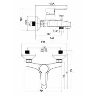 NSK Legna Plus Banyo Bataryası Krom N3033602