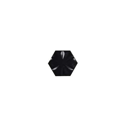 Hexagon Flower Glossy Black - Q-Dekor