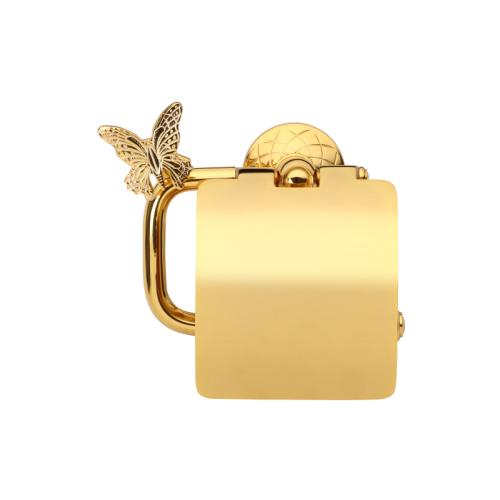 BUTTERFLY KAPAKLI TUVALET KAĞITLIK 3514K-8-3019 24 Ayar Altın - Beyaz - VISTA DORO