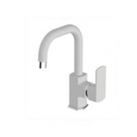 Bien Salvo Kuğu Borulu Lavabo Bataryası İpek Pütürlü Beyaz BL31044517