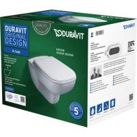 Duravit D-Code Rimless (Kanalsız) Asma Klozet 45703920A1 - Soft Klozet Kapağı Dahil 0067390095