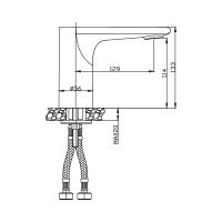Nsk Hybrid Fotoselli Lavabo Bataryası (Çift Su Girişli - Elektrikli+Pilli) Krom N2100802