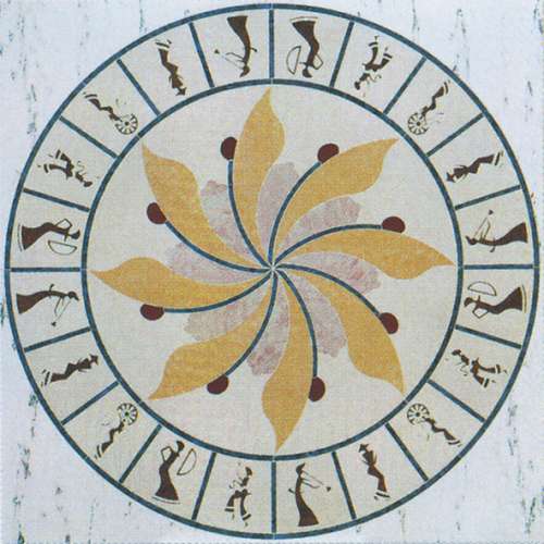 120 X 120 CM ARTİSTİK MADALYON PTC026B - GRANISTORE