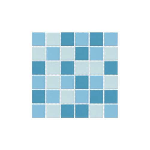 80051.3h Porselen Mozaik Armoni Serisi 5 X 5 cm Üçlü Mavi Karışım (Mavi-Açık Mavi-Su Mavisi) Sera Pool