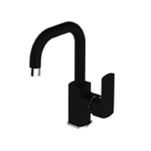 Bien Salvo Kuğu Borulu Lavabo Bataryası İpek Pütürlü siyah BL31044513