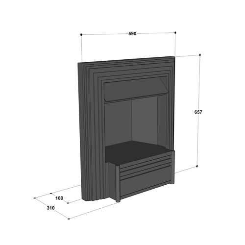 Dimplex Hemmet Black Elektrikli Şömine