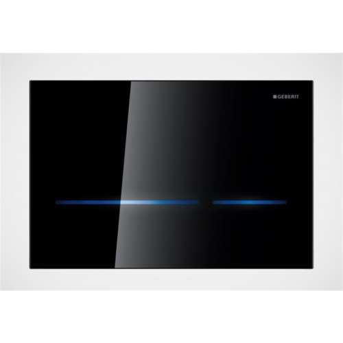 Geberit Sigma 80 Kumanda Kapağı 12cm Gömme Rezervuar için -Siyah Cam 116.090.SG.1