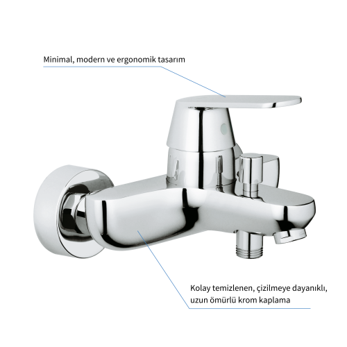 Grohe Eurosmart Cosmopolitan Tek kumandalı banyo bataryası 32831000
