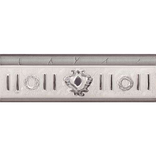 Mystic Collection - 8 x 25 cm Çelenk Gri Seramik Bordür