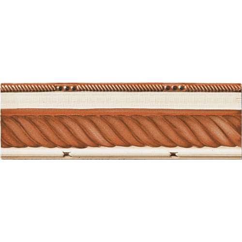 Mystic Collection - 8 x 25 cm Tuna Kahve Seramik Bordür