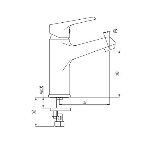 NSK Visia Plus Lavabo Bataryası N3011202