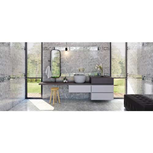 Seranit-40x120cm Antique House Gri Parlak Fon 1. Klt. Seramik (1 metrekare fiyatıdır)