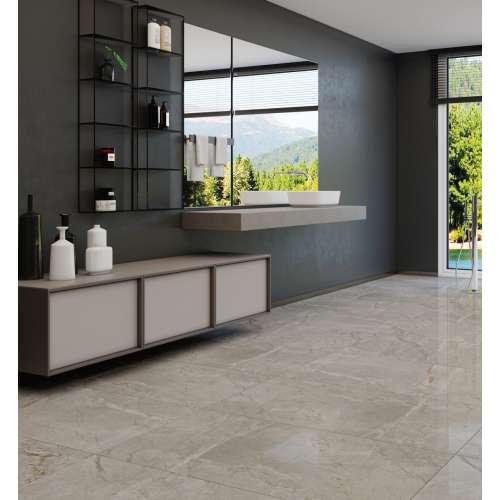 Seranit 60x120cm Aura Gri Parlak 1. Kalite Seramik  (1 metrekare fiyatıdır.)