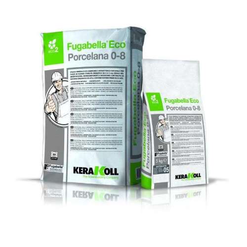 Fugabella Eco Porcelana 0-8 Derz Dolgu Çimento Gri 5 Kg- Kerakoll