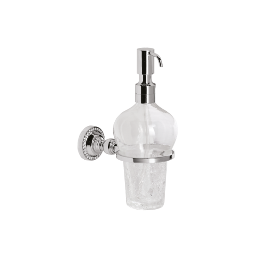 Almara Naturel Camlı Duvara Monte Kuru Sabunluk 3517-71-005 Krom-Vista Doro